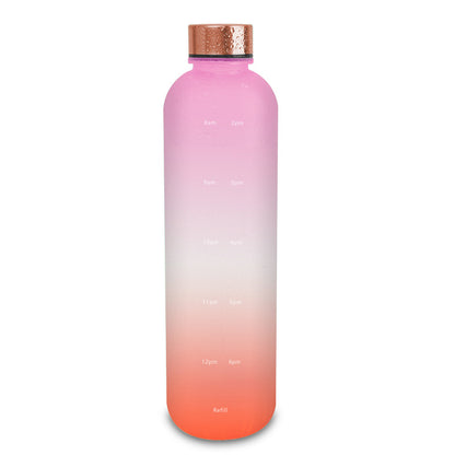 Sports Water Bottle 1L with Handle - BPA-Free Gradient Design