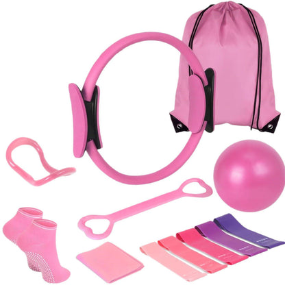Pilates Roller 13-Piece Fitness Set - Yoga & Core Training Kit