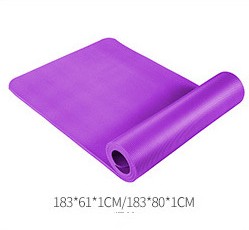 10mm Extra Thick Yoga Mat - Premium NBR Cushioned Mat in 12 Colors