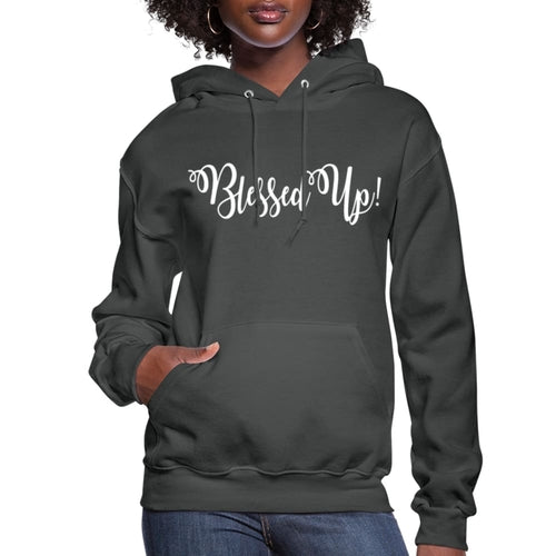 Womens Hoodie - Pullover Hooded Sweatshirt - Graphic/blessed Up